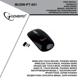 Instrukcja Gembird MUSW-PT-001 Mysz