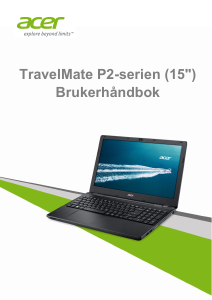 Bruksanvisning Acer TravelMate P256-M Laptop