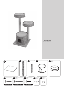 Manual de uso Ferplast Amir Árbol del gato