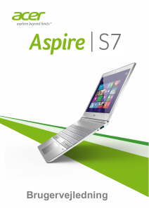 Brugsanvisning Acer Aspire S7-191 Bærbar computer