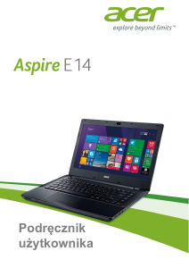 Instrukcja Acer Aspire E5-472G Komputer przenośny