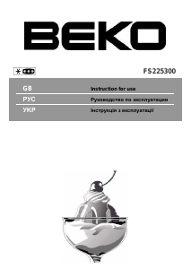 Handleiding BEKO FS 225300 Vriezer