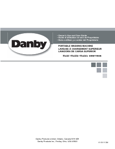 Manual de uso Danby DWM17WDB Lavadora