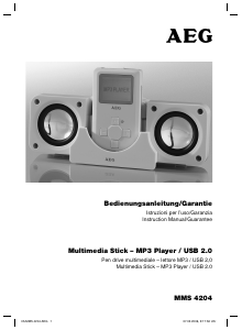 Bedienungsanleitung AEG MMS 4204 Mp3 player