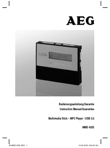 Bedienungsanleitung AEG MMS 4205 Mp3 player