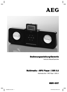 Bedienungsanleitung AEG MMS 4207 Mp3 player