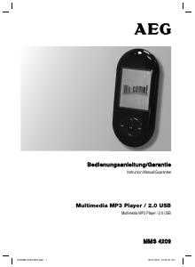 Bedienungsanleitung AEG MMS 4209 Mp3 player