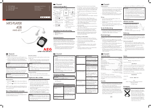 Manual de uso AEG MMS 4221 Reproductor de Mp3