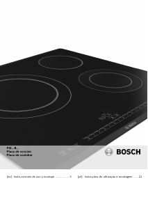 Manual de uso Bosch PIE645B18E Placa