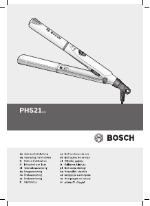 Kullanım kılavuzu Bosch PHS2105 Saç düzleştirici
