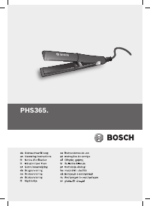 Manual Bosch PHS3651 Alisador de cabelo