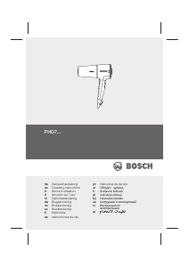 Manuale Bosch PHD7960 Asciugacapelli