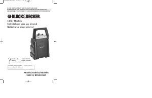 Mode d’emploi Black and Decker BDUH200C Chauffage