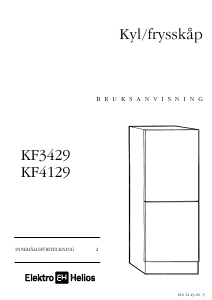 Bruksanvisning ElektroHelios KF4129 Kyl-frys