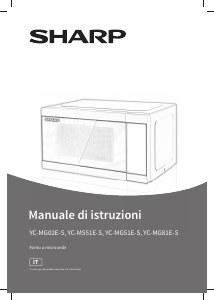 Manuale Sharp YC-MG81E-S Microonde