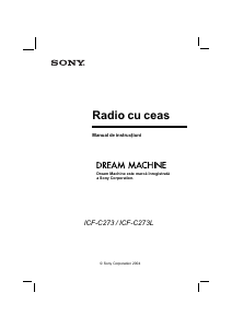 Manual Sony ICF-C273 Radio cu ceas