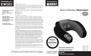 Manual de uso Homedics NMSQ-200 Masajeador