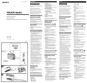 Instrukcja Sony ICF-28 Radio