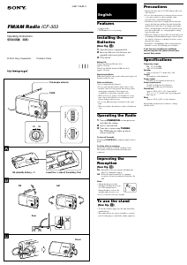 Manual Sony ICF-303 Radio