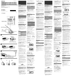 Manual Sony ICF-M410L Rádio