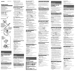 Mode d’emploi Sony ICF-S10MK2 Radio