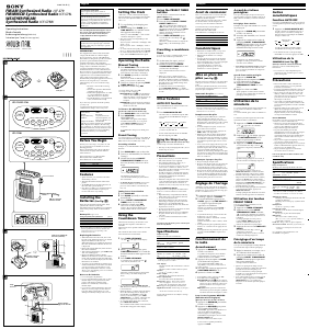 Mode d’emploi Sony ICF-S79 Radio