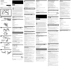 Handleiding Sony SRF-18 Radio