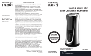 Manual de uso Homedics UHE-WM85 Humidificador