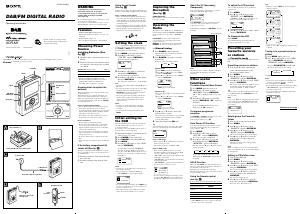 Manual Sony XDR-M1 Radio