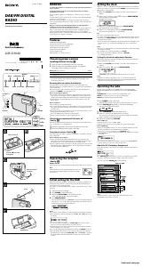 Manual Sony XDR-S55DAB Radio