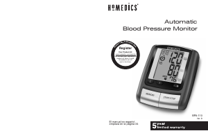 Handleiding Homedics BPA-110 Bloeddrukmeter