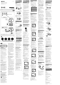 Manuale Sony ICF-C1PJ Radiosveglia