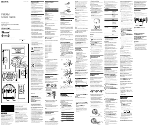 Käyttöohje Sony ICF-C7iP Radioherätyskello