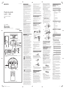 Instrukcja Sony ICF-C8WM Radiobudzik