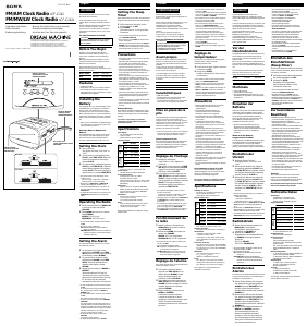 Manual de uso Sony ICF-C111L Radiodespertador