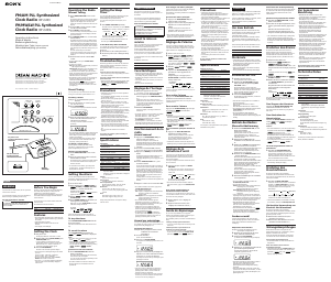 Bedienungsanleitung Sony ICF-C233 Uhrenradio