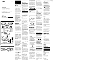 Manuale Sony ICF-C414 Radiosveglia