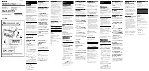 Mode d’emploi Sony ICF-C492 Radio-réveil