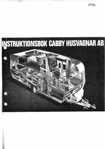 Bruksanvisning Cabby (1976) Husvagn