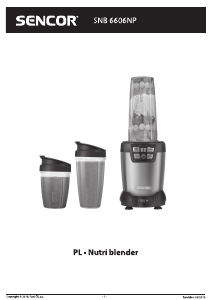 Instrukcja Sencor SNB 6606NP Blender