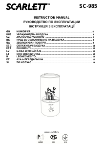 Manual Scarlett SC-985 Humidifier