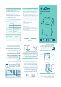 Manual Latina LA371 Máquina de lavar roupa