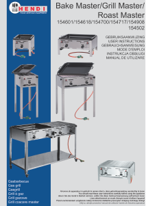 Manual Hendi 154502 Barbecue