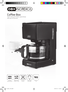 Bruksanvisning OBH Nordica Coffee Box Kaffemaskin