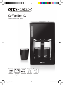 Bruksanvisning OBH Nordica Coffee Box XL Kaffebryggare