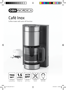 Bruksanvisning OBH Nordica Inox Kaffebryggare
