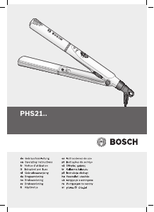 Manual de uso Bosch PHS2101 Plancha de pelo