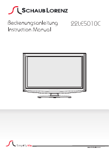 Manual Schaub Lorenz 22LE-5010C LED Television