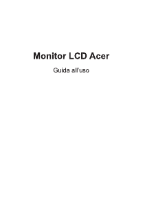 Manuale Acer XF290C Monitor LCD