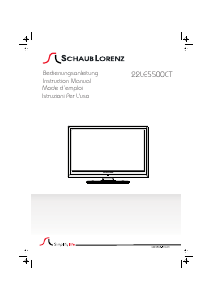 Bedienungsanleitung Schaub Lorenz 22LE-5500CT LED fernseher